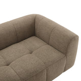 Anvil Upholstered Fabric Loveseat in Mocha