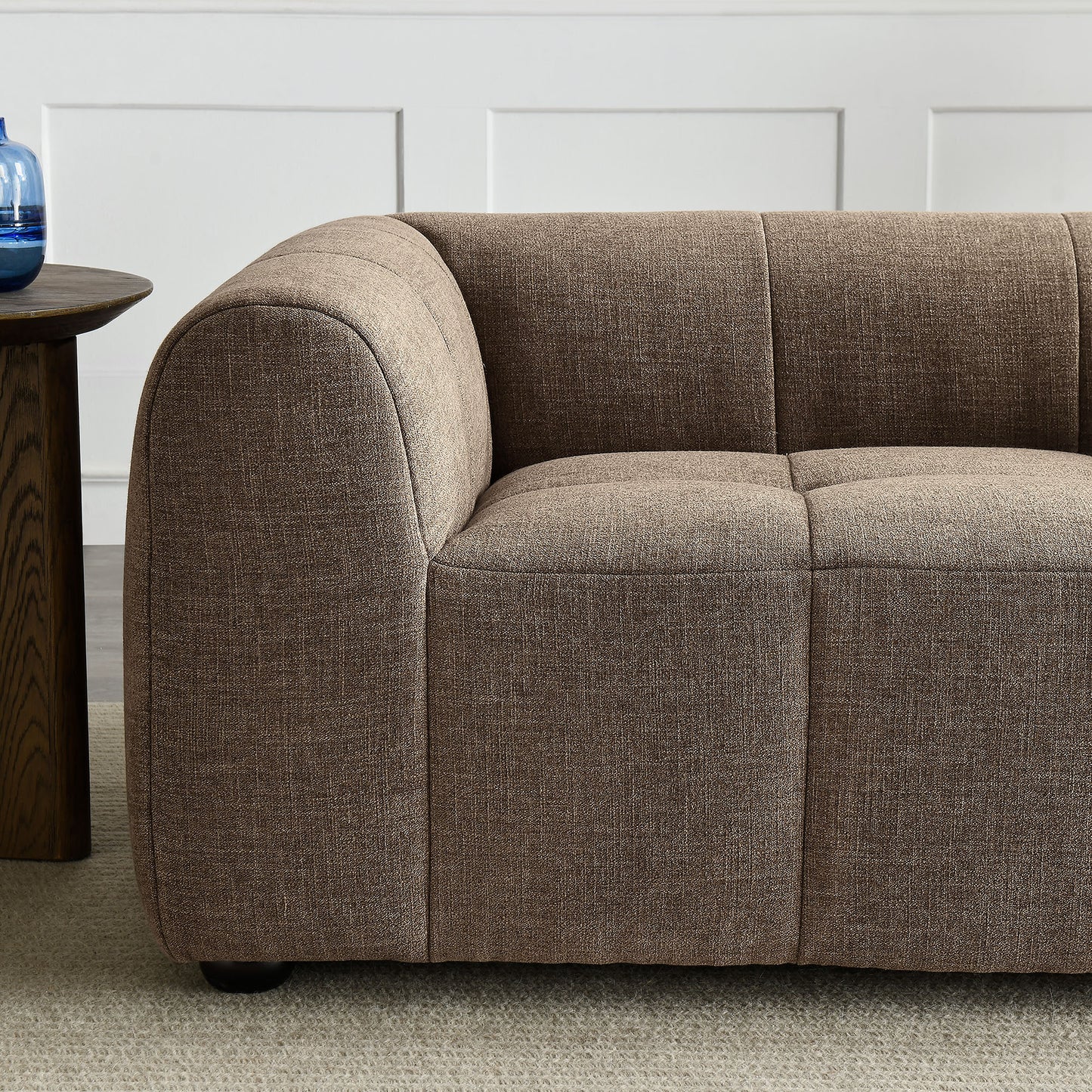Liana Upholstered Fabric Loveseat by Furniture for America