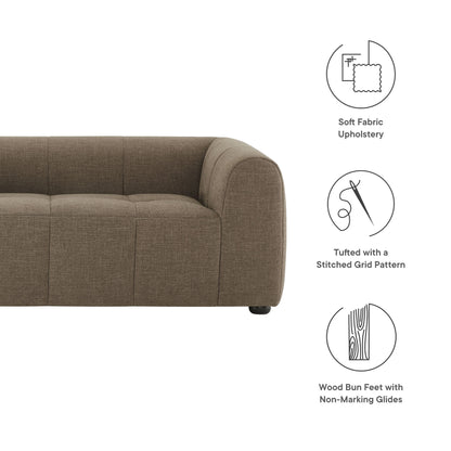 Liana Upholstered Fabric Loveseat by Furniture for America
