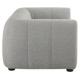 Anvil Upholstered Fabric Loveseat in Pewter