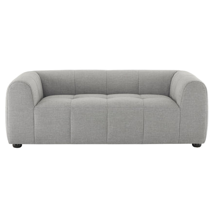 Liana Upholstered Fabric Loveseat in Pewter