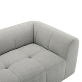Anvil Upholstered Fabric Loveseat in Pewter