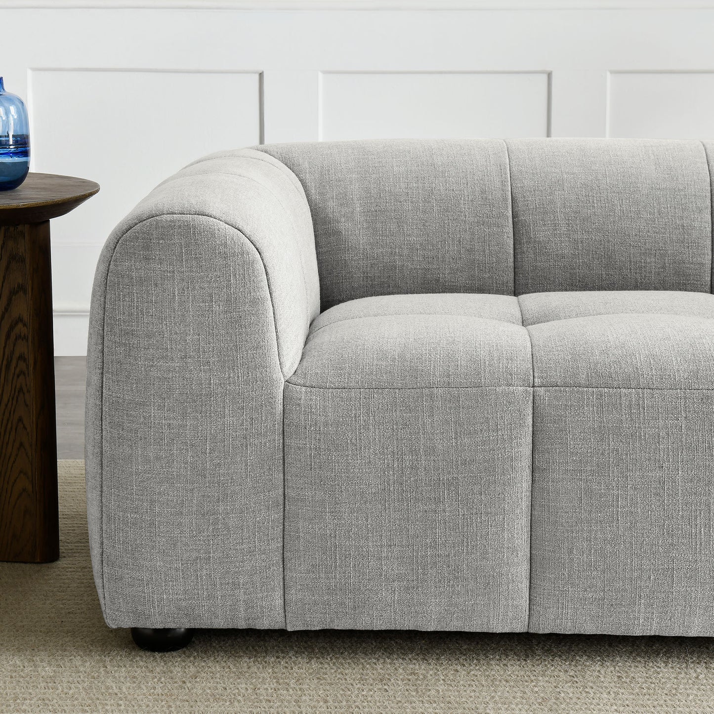 Liana Upholstered Fabric Loveseat by Furniture for America