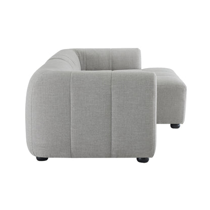 Liana Right-Facing Upholstered Fabric Modular Sofa with Chaise by Furniture for America