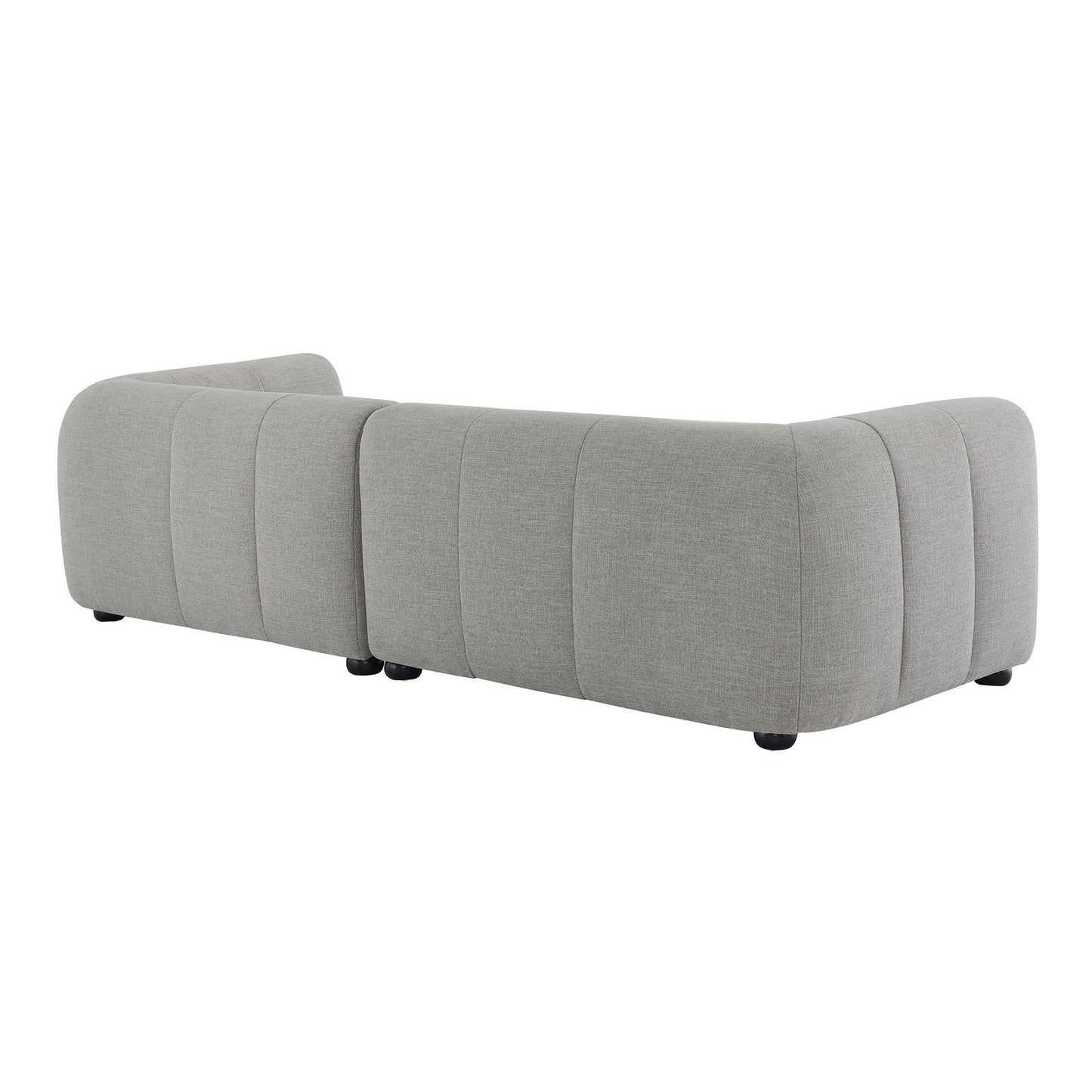 Liana Right-Facing Upholstered Fabric Modular Sofa with Chaise by Furniture for America