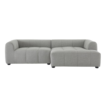 Liana Right-Facing Upholstered Fabric Modular Sofa with Chaise by Furniture for America