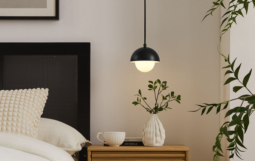 Arlo Globe Pendant Light in Black