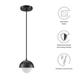 Arlo Globe Pendant Light in Black