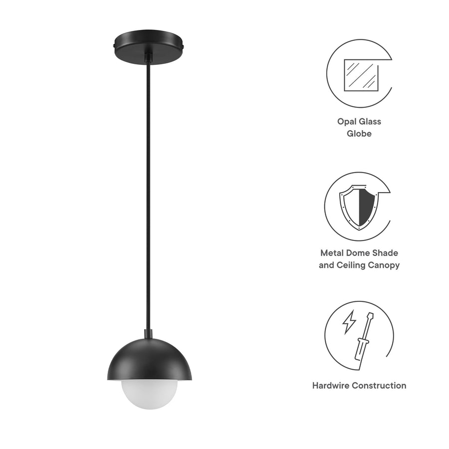 Arlo Globe Pendant Light in Black