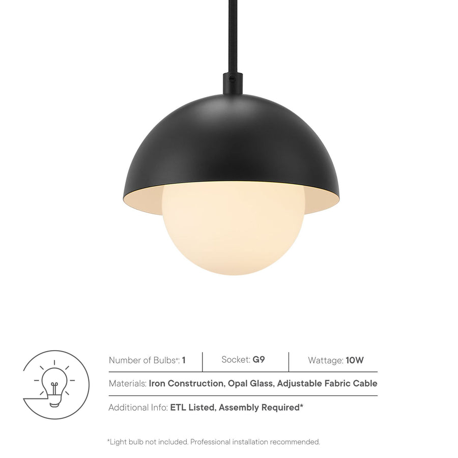 Arlo Globe Pendant Light in Black