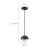 Arlo Globe Pendant Light in Black