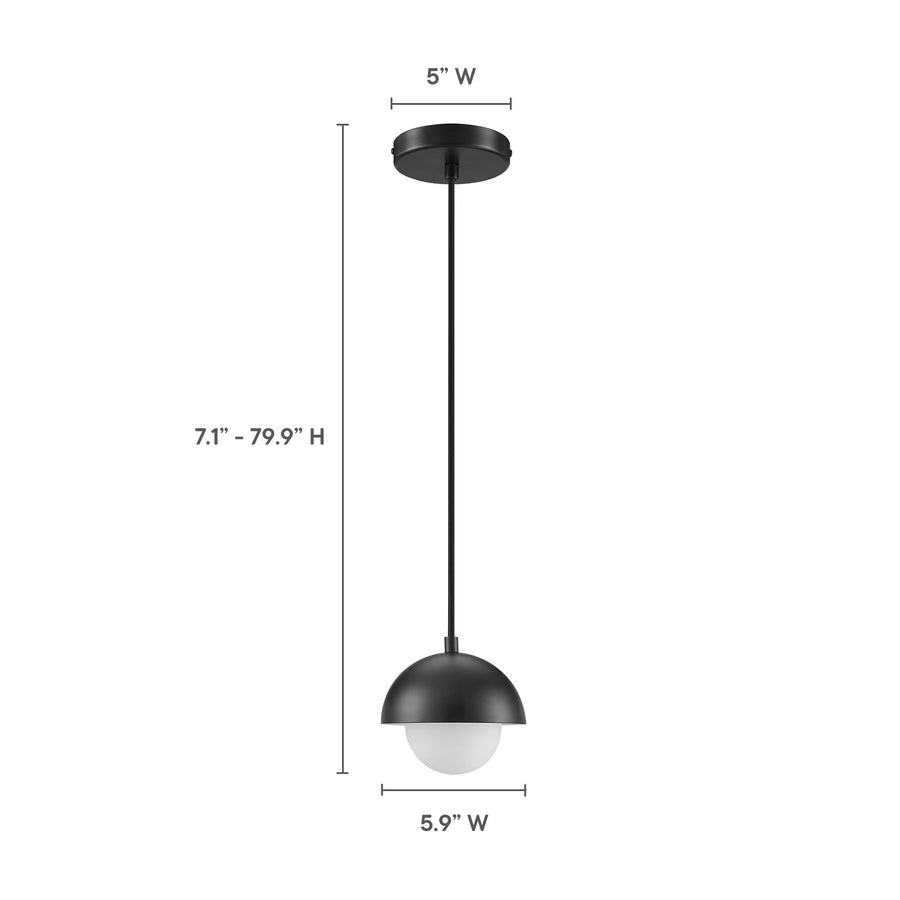 Arlo Globe Pendant Light in Black