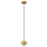 Arlo Globe Pendant Light in Brass
