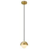 Arlo Globe Pendant Light in Brass