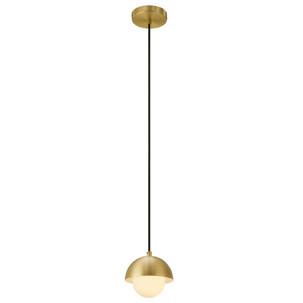 Eclipse Globe Pendant Light in Brass