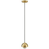 Arlo Globe Pendant Light in Brass