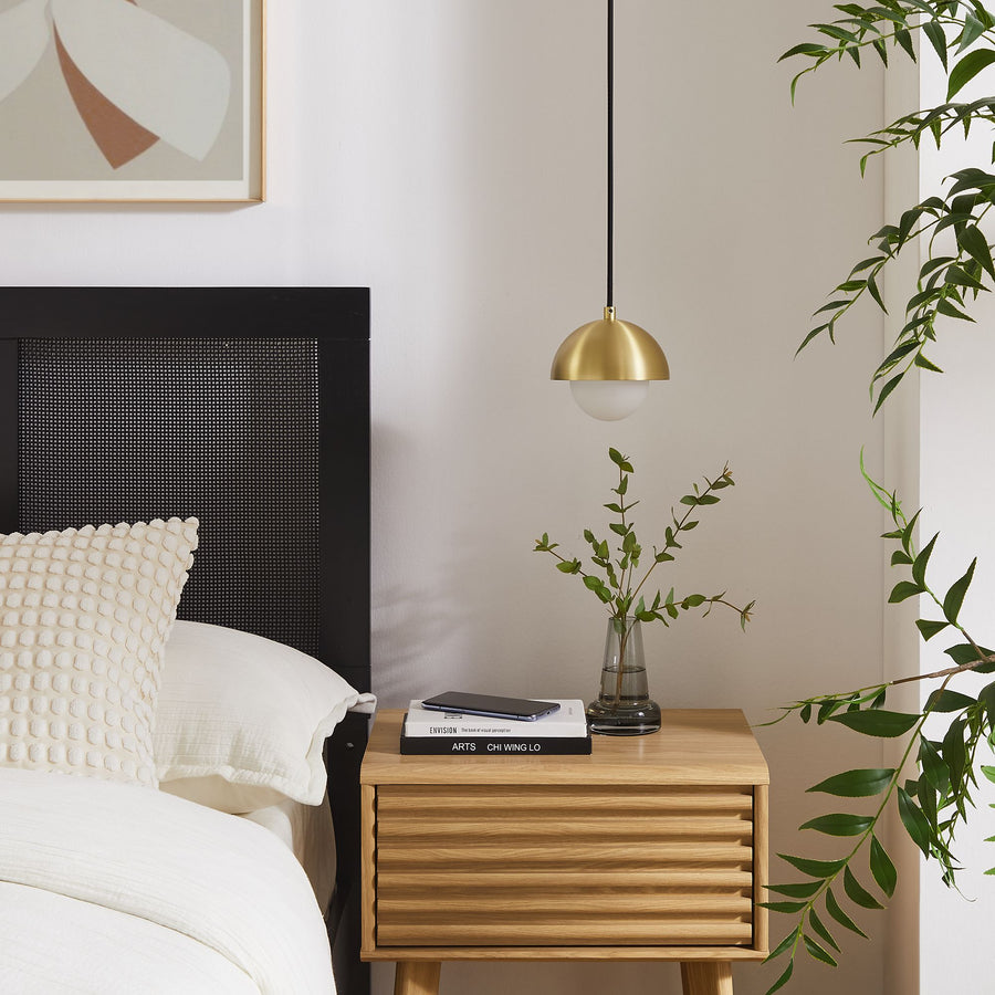 Arlo Globe Pendant Light in Brass
