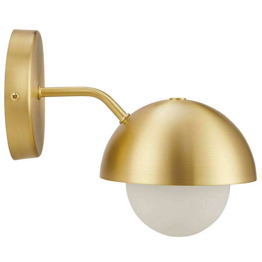 Arlo Globe Wall Sconce in Brass