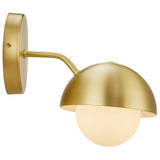 Arlo Globe Wall Sconce in Brass