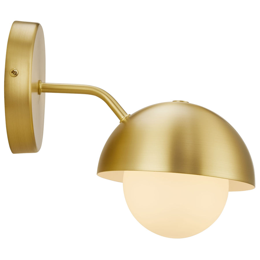 Arlo Globe Wall Sconce in Brass