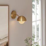 Arlo Globe Wall Sconce in Brass