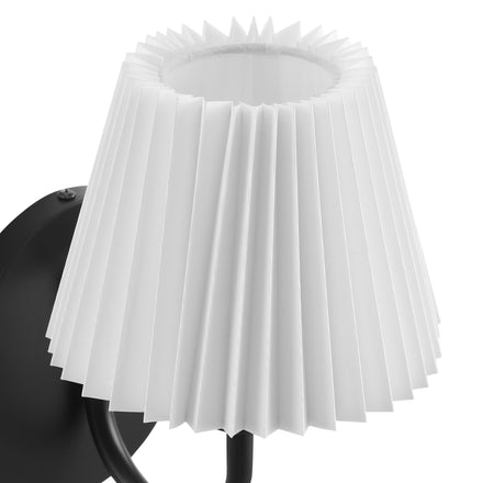 Wave Wall Sconce in Black
