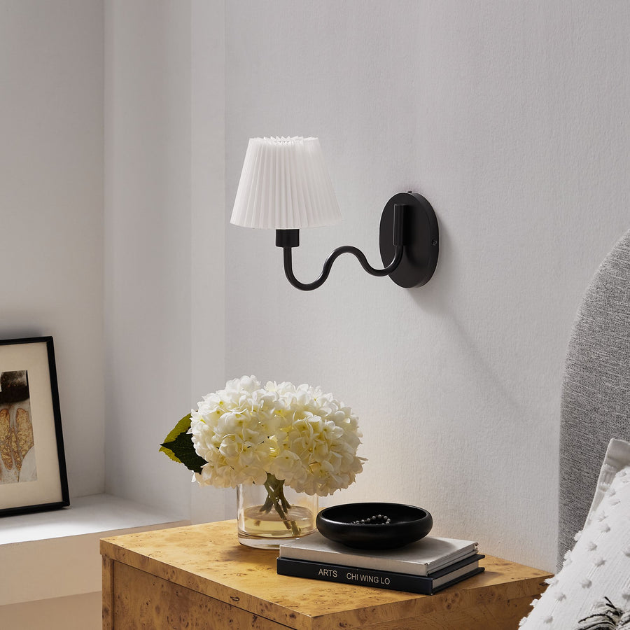 Orchard Squiggle Arm Wall Sconce in Black