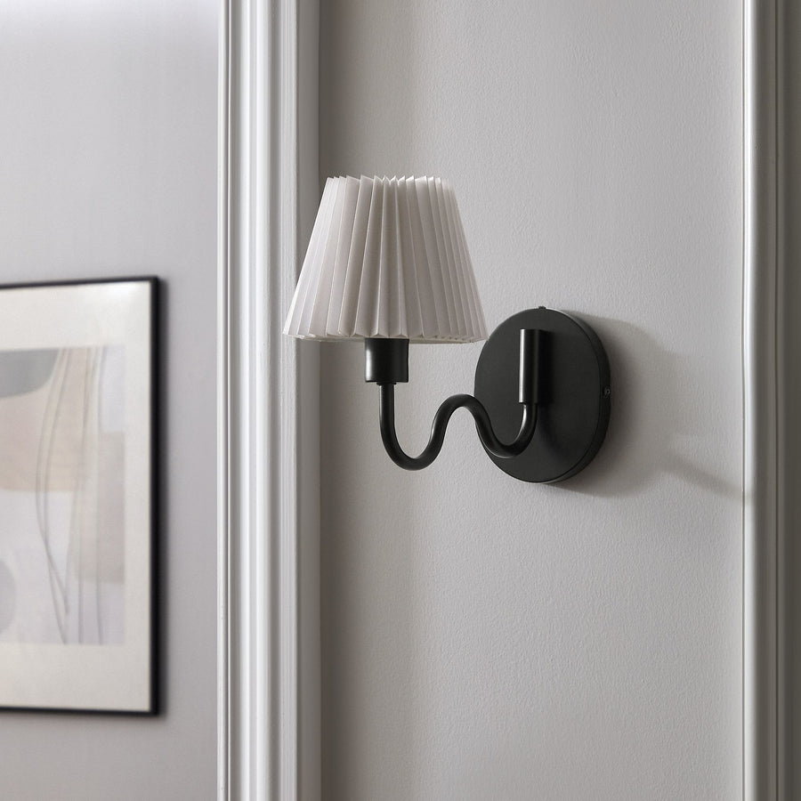 Orchard Squiggle Arm Wall Sconce in Black