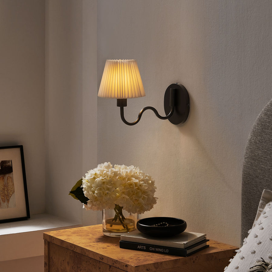 Orchard Squiggle Arm Wall Sconce in Black