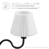 Orchard Squiggle Arm Wall Sconce in Black