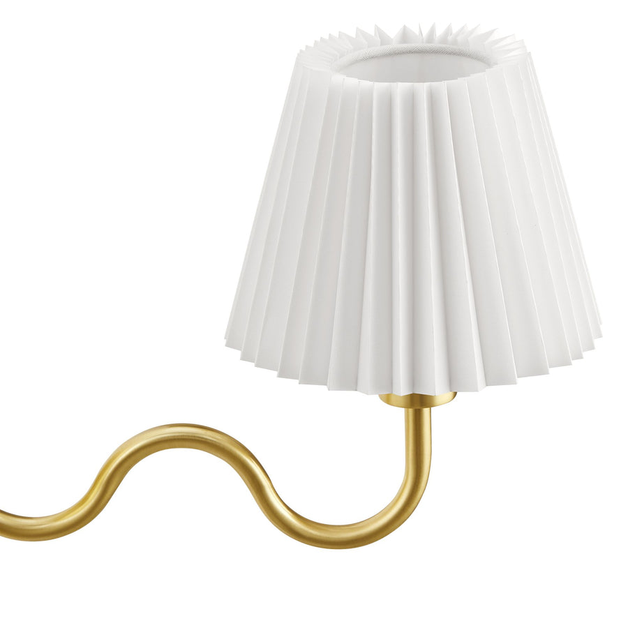 Orchard Squiggle Arm Wall Sconce in Brass