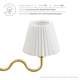 Orchard Squiggle Arm Wall Sconce in Brass