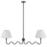 Orchard Squiggle 2-Arm Pendant Light in Black