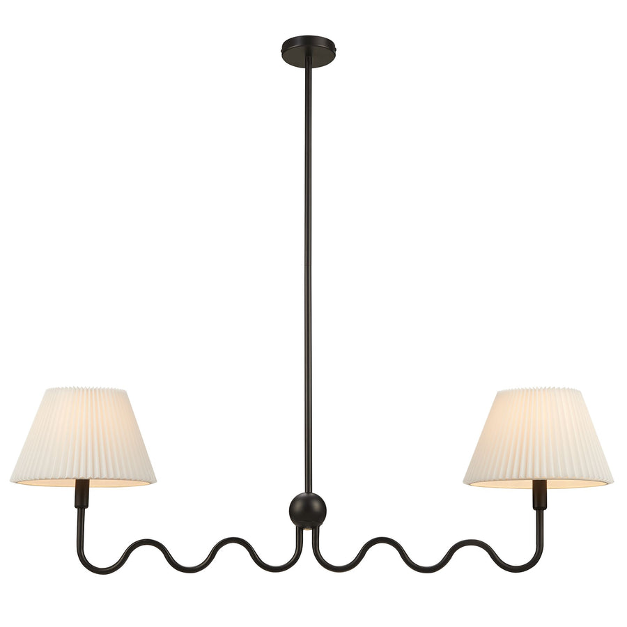 Orchard Squiggle 2-Arm Pendant Light in Black