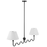Orchard Squiggle 2-Arm Pendant Light in Black