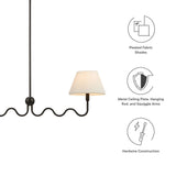 Orchard Squiggle 2-Arm Pendant Light in Black