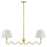 Orchard Squiggle 2-Arm Pendant Light in Brass