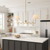 Orchard Squiggle 2-Arm Pendant Light in Brass