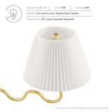 Orchard Squiggle 2-Arm Pendant Light in Brass
