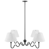 Orchard Squiggle 4-Arm Pendant Light in Black