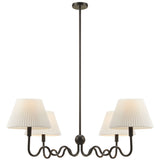 Orchard Squiggle 4-Arm Pendant Light in Black