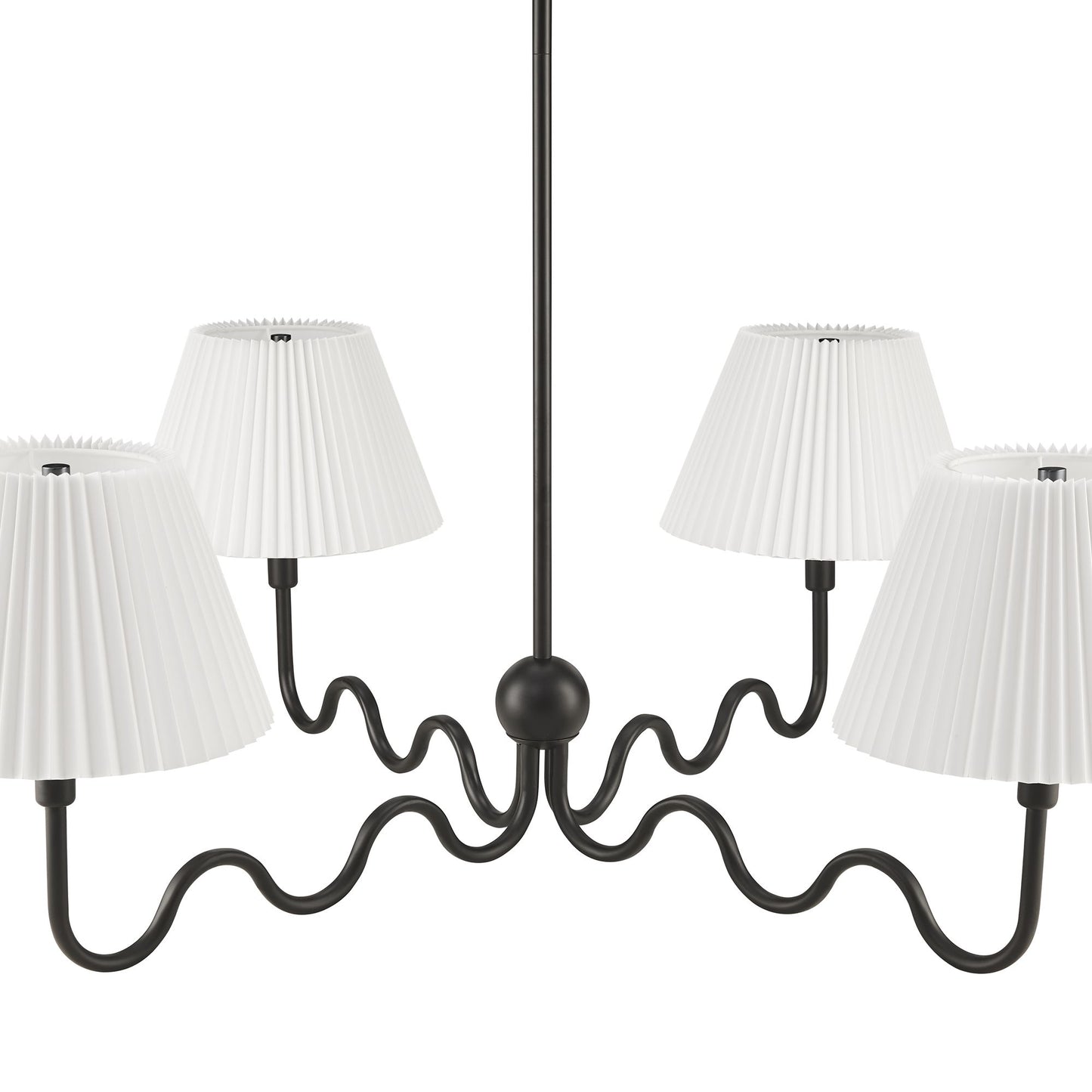 Wave Squiggle 4-Arm Pendant Light by Furniture for America