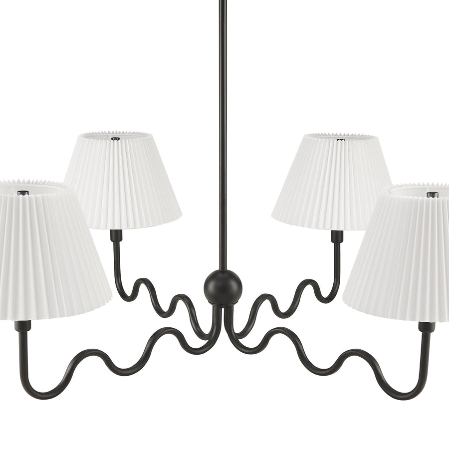 Orchard Squiggle 4-Arm Pendant Light in Black