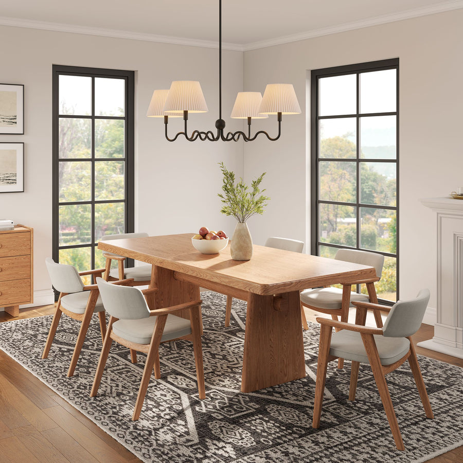 Orchard Squiggle 4-Arm Pendant Light in Black