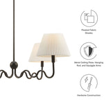 Orchard Squiggle 4-Arm Pendant Light in Black