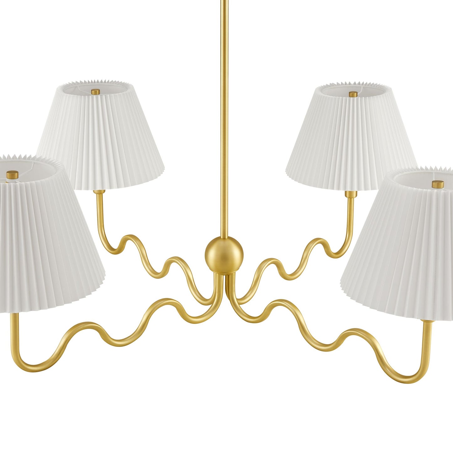 Wave Squiggle 4-Arm Pendant Light by Furniture for America