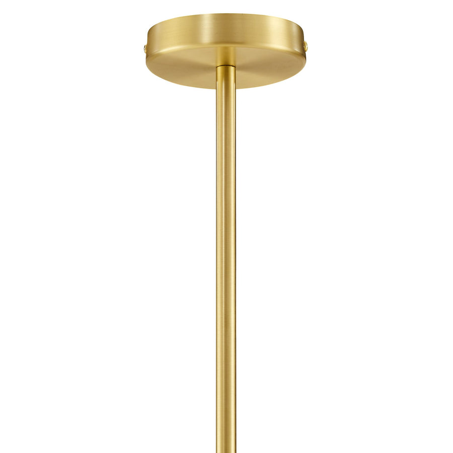 Orchard Squiggle 4-Arm Pendant Light in Brass