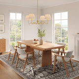 Orchard Squiggle 4-Arm Pendant Light in Brass