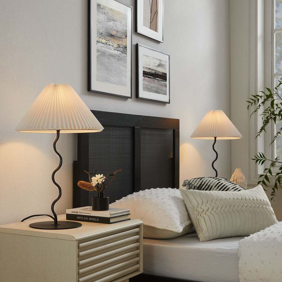 Orchard Squiggle Table Lamp in Black