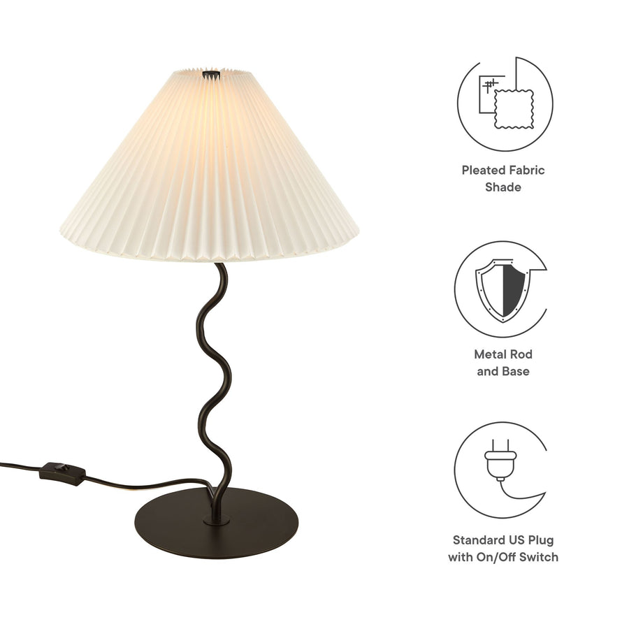 Orchard Squiggle Table Lamp in Black